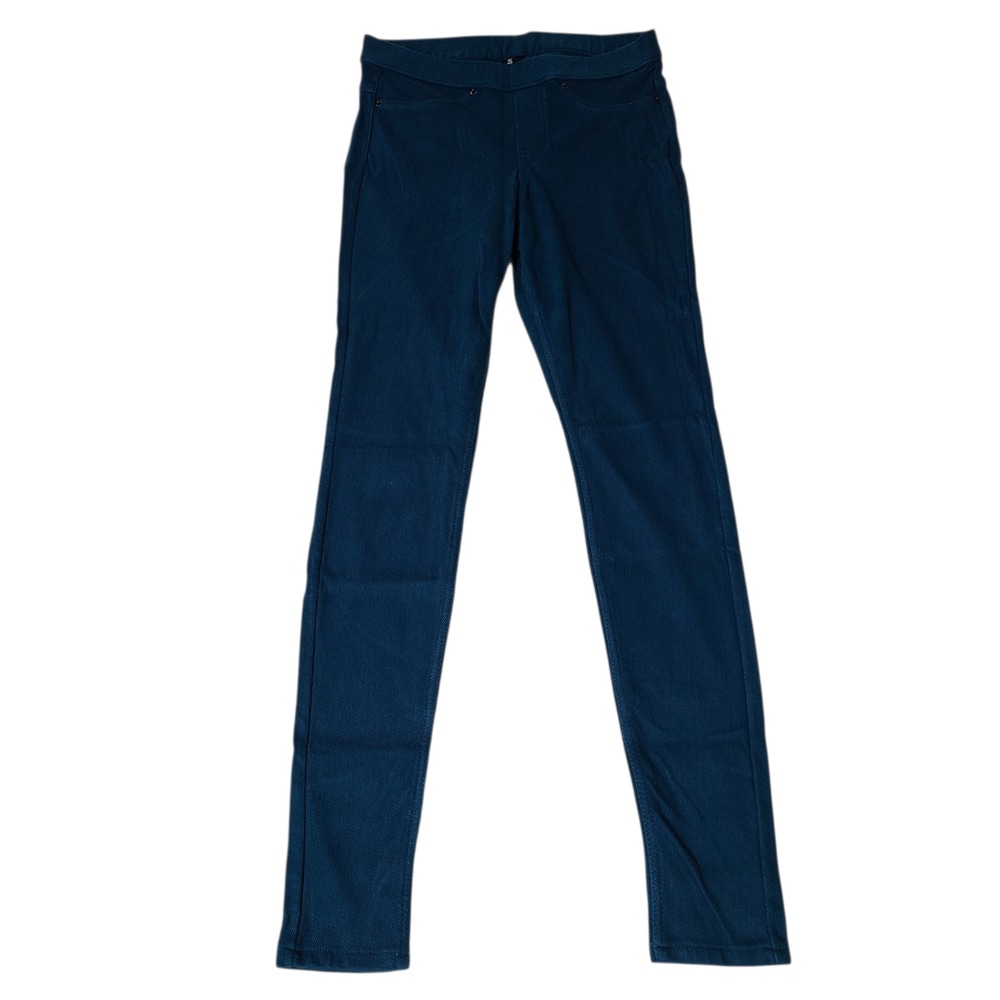 Utopia By Hue Women's Mid-Rise Stretch Pull On Denim Leggings Blue Small